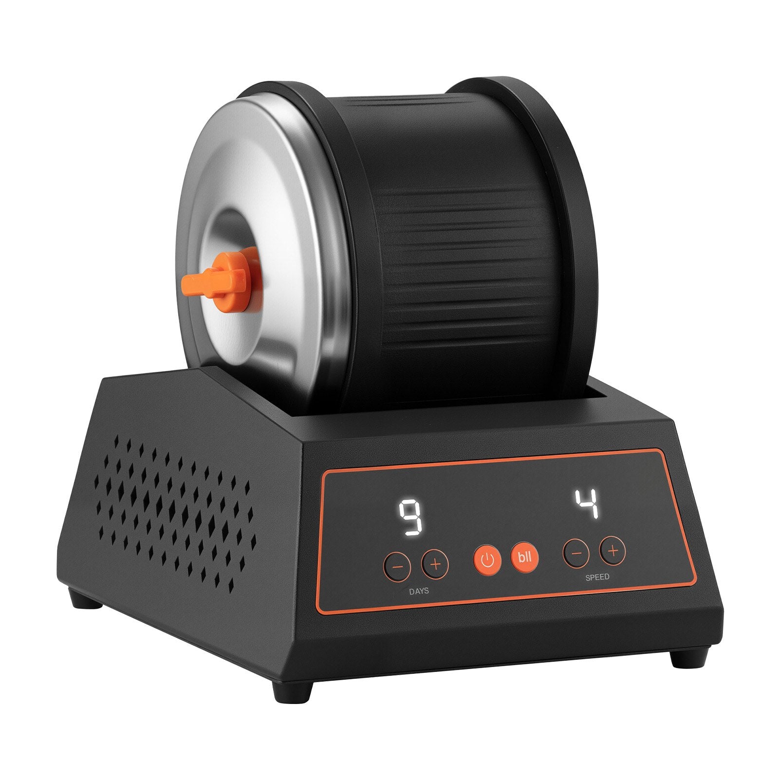 Rock Tumbler Kit, 4lbs Rock Polishing Kit, 4 Speed Settings 9-Day Polishing Timer Stone Polishing Kit, Belt-Free Rock Polisher with Adapter & Overload Protection, Rock Polisher for Adults Kids