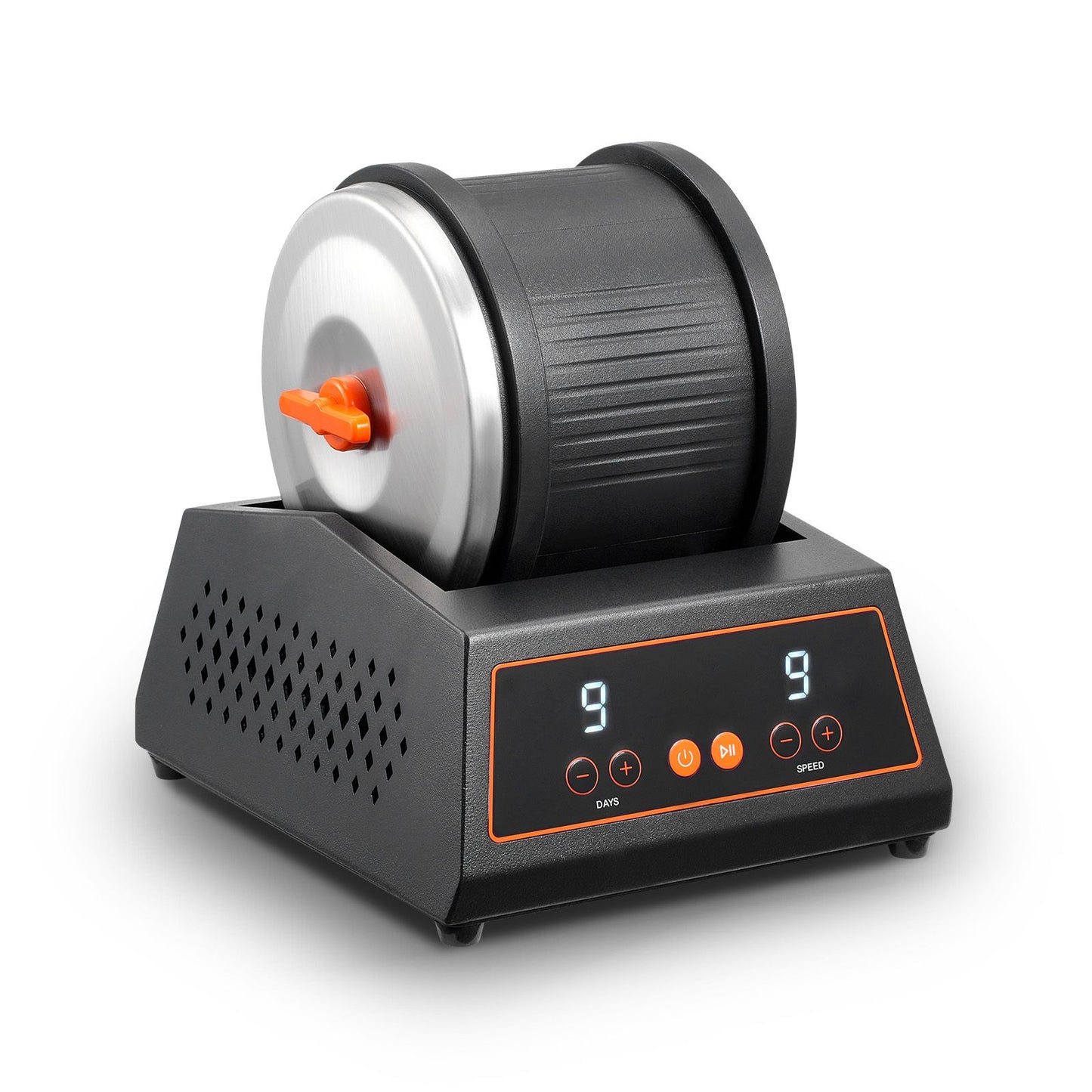 Rock Tumbler Machine 4 lbs Rock Polishing Kit 9 Speed 9-Day Timer Steel