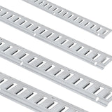 E Track Tie-Down Rail Kit, 24PCS 1524 mm E-Tracks Set Includes 8 Steel Rails & 8 O-Rings & 8 Tie-Offs with D-Ring, Versatile Trailer Securing Accessories for Cargo Motorcycles Bikes, 816 kg Load
