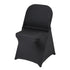 Stretch Spandex Folding Chair Covers, Universal Fitted Chair Cover, Removable Washable Protective Slipcovers, for Wedding, Holiday, Banquet, Party, Celebration, Dining (50PCS Black)