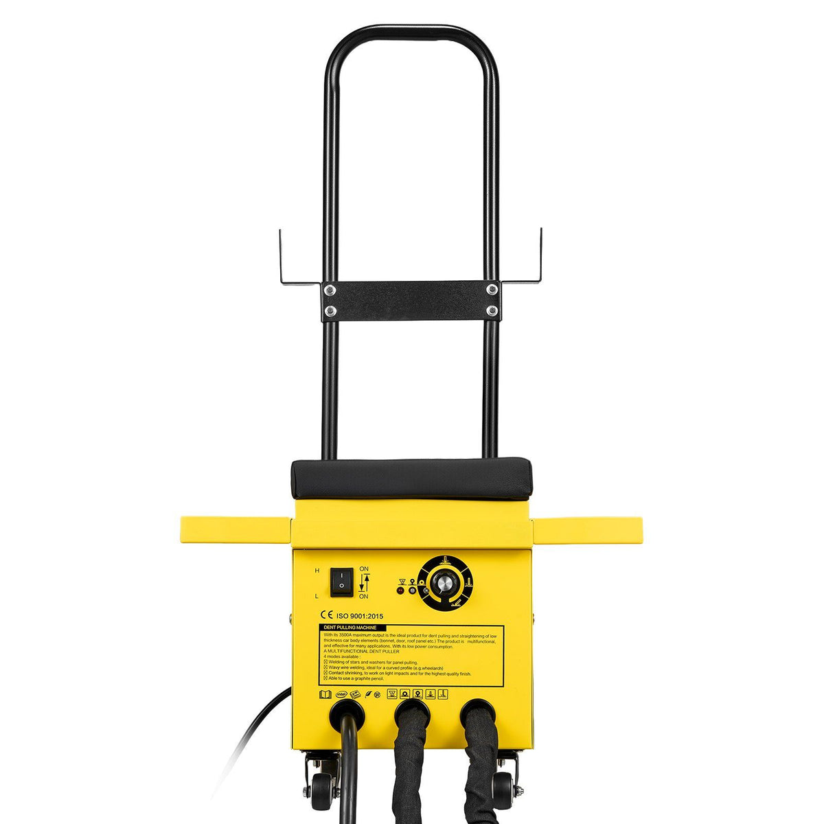 4.5KW Professional Stud Welder Dent Repair Kit with 2 Welding Guns & 6 Modes, All in One Dent Repair Workstation with Extended Handle, Padded Seat and Accessory Tray