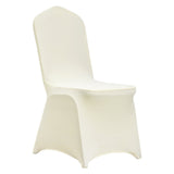 Stretch Spandex Folding Chair Covers, Universal Fitted Chair Cover, Removable Washable Protective Slipcovers, for Wedding, Holiday, Banquet, Party, Celebration, Dining (30PCS Beige)