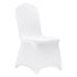 Stretch Spandex Folding Chair Covers, Universal Fitted Chair Cover, Removable Washable Protective Slipcovers, for Wedding, Holiday, Banquet, Party, Celebration, Dining (12PCS White)