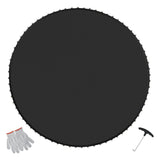 Replacement Trampoline Mat, Jumping Mat Fits 15ft Frame, Universal Jumping Mat for 15ft Round Trampoline, Reinforce UV-Resistant Mat with Spring Tool & Durable V-Rings, Fit 7" Spring Length