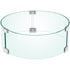 Fire Pit Wind Guard Tempered Glass Flame Guard 17x17x6 In 1/4-In Thick