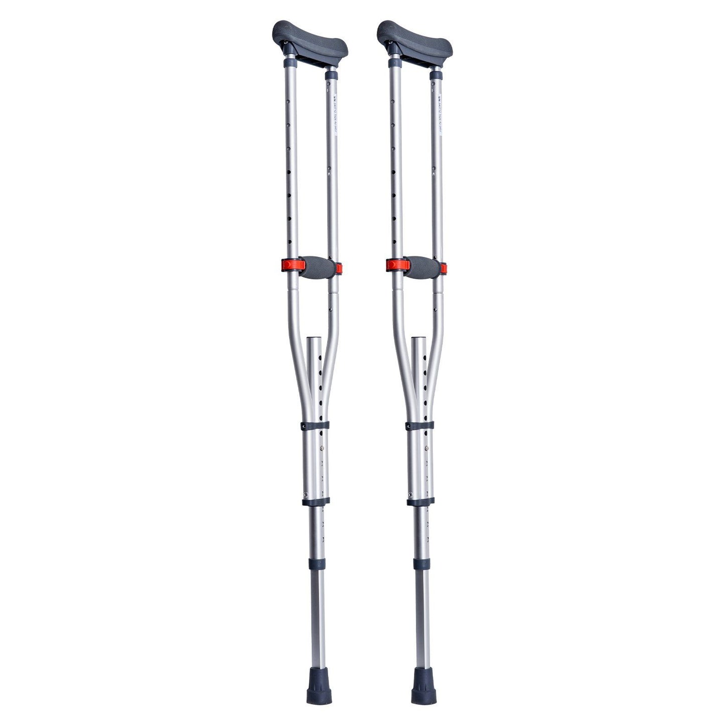 Underarm Crutches, 13-Level Height Adjustable Underarm Walking Crutches, Lightweight Aluminum Crutches for Adults Teenager - with Soft Underarm Pad for Leg Injury Surgery Disabled, 1 Pair 300LBS