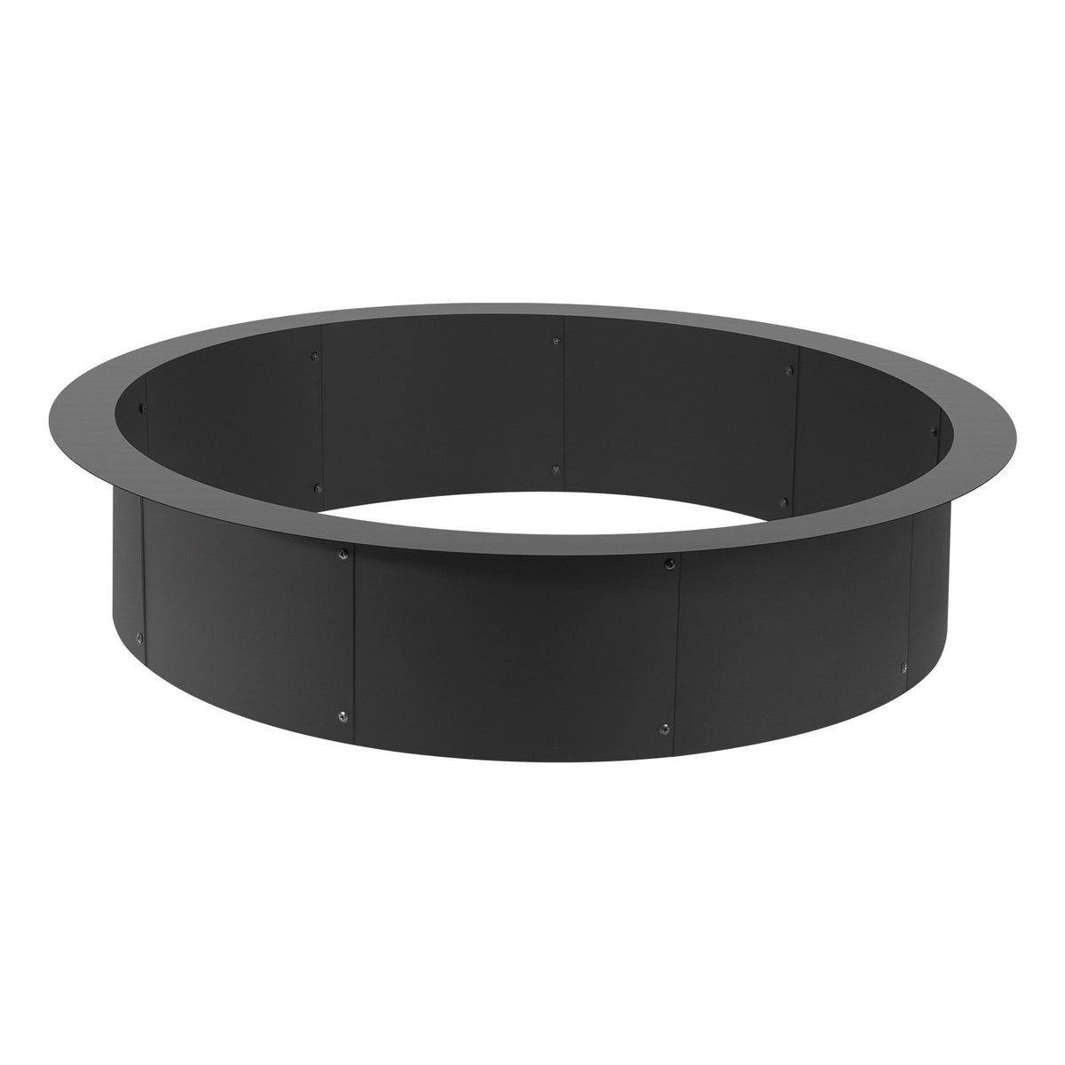 Fire Pit Ring, 44-Inch Outer/39-Inch Inner Diameter, 10inch Height 2.5mm Thick Fire Pit Insert, Heavy Duty Carbon Steel Liner DIY Campfire Ring above or In-Ground, for Outdoor Camping, Bonfires