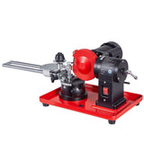 Circular Saw Blade Sharpener, 370W 2890RPM Rotary Angle Mill Grinder Sharpening Machine with 125mm Grinding Wheel & 6 Saw Centerings - Fits Φ80mm to Φ700mm Circular Saw Blades