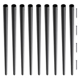 Staircase Metal Balusters, 3/4'' Round x 32'' Long Aluminum Decorative Banister Spindles, 101 Pack Deck Baluster with Screws, Classic Hollow Deck Railing Satin Black Powder Coated for Porch