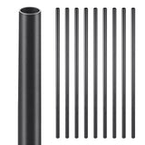 Staircase Balusters 51 Pack, 660 mm Aluminum Stair Balusters, 19 mm Water-Proof Round Metal Spindle Railing, Hollow Deck Railing with Rail Caps & Screws for Stairs, Porch, Patio, Fence, Black