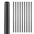 Staircase Balusters 51 Pack, 660 mm Aluminum Stair Balusters, 19 mm Water-Proof Round Metal Spindle Railing, Hollow Deck Railing with Rail Caps & Screws for Stairs, Porch, Patio, Fence, Black