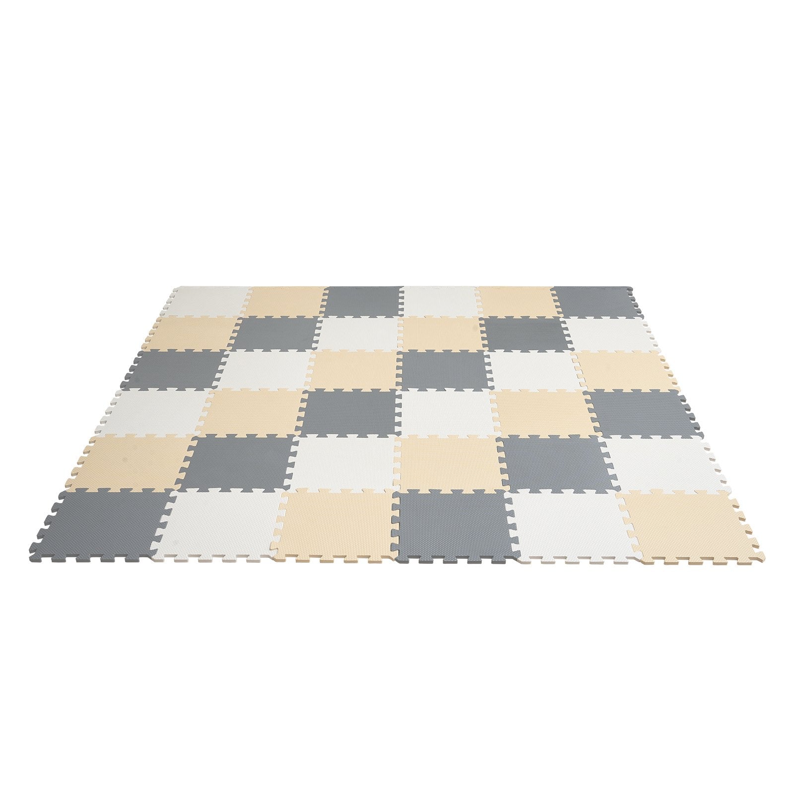 VEVOR Kids Foam Puzzle Floor Playmat 0.4 in 36 Pcs Interlocking EVA Soft Tiles