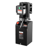 Hydraulic Pump Power Unit, AC 220V, 15 Quart Single Acting Hydraulic Unit, 6.3 L/min Oil Flow, Max Discharge Pressure 22 MPa for Dump Truck, Auto Repair Garage, Car Lifting Platforms, Black