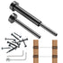 40 Pack Invisible Cable Railing kit, T316 Stainless Steel 3.2mm Invisible Receiver and Swage Stud End for Cable Railing, Swage Tensioner 3.2mm for Wood/Metal Post, Cable Railing Hardware, Black