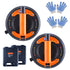 Glass Suction Cup, 203 mm 2 Pack 278 kg Capacity, Vacuum Suction Cup with ABS Handle and Carry Box, Heavy Duty Industrial Suction Cup Lifter Tool for Glass, Granite, Tile, Metal, Wood Lifting