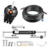 Hydraulic Steering Kit, 90 HP, Marine Boat Hydraulic Steering System, with 6.9 MPa/1000 psi Helm Pump, Two-Way Lock Cylinder, and 6 m High-Strength Hoses, for Single Station, Single-Engine Use