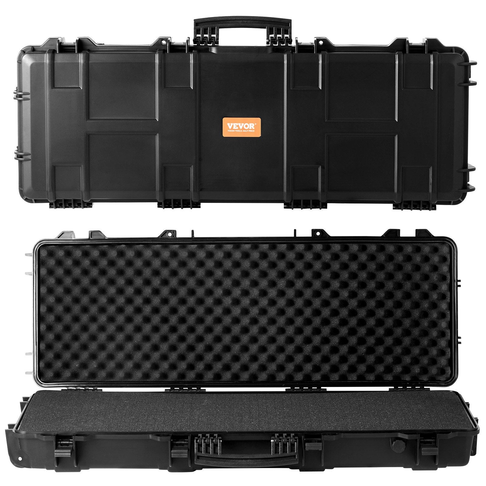 VEVOR Rifle Case, Rifle Hard Case with 3 Layers Fully-protective Foams, 42 inch lockable Hard Gun Case with Wheels, IP67 Waterproof & Crushproof, for Two Rifles or Shotguns, Airsoft Gun