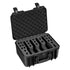 Hard Pistol Case, Heavy Duty Hard Gun Case with XPE Foam Lining, Waterproof Pistol Storage Box with Customizable Interior & Handle for Gun, Lenses, Camera, Gear, TSA Compliant, 404x319x192 mm