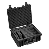 Hard Pistol Case, Heavy Duty Hard Gun Case with XPE Foam Interior, Waterproof Pistol Storage Box with Customizable Lining & Handle for Gun, Lenses, Camera, Gear, TSA Compliant, 475x415x215 mm