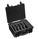 Hard Pistol Case, Heavy Duty Hard Gun Case with XPE Foam Lining, Waterproof Pistol Storage Box with Customizable Interior & Handle for Gun, Lenses, Camera, Gear, TSA Compliant, 475x415x215 mm