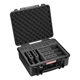 Hard Pistol Case, Heavy Duty Hard Gun Case with XPE Foam Lining, Waterproof Pistol Storage Box with Customizable Interior & Handle for Gun, Lenses, Camera, Gear, TSA Compliant, 491x434x211 mm