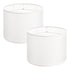 Drum Lamp Shade 2 Set, 33 cm Top x 33 cm Bottom x 25 cm High, Medium Drum Linen Lampshade, Replacement Lamp Shade for Table Lamps Floor Lamps Pendant Lights, Easy Assembly Required (Off-white)