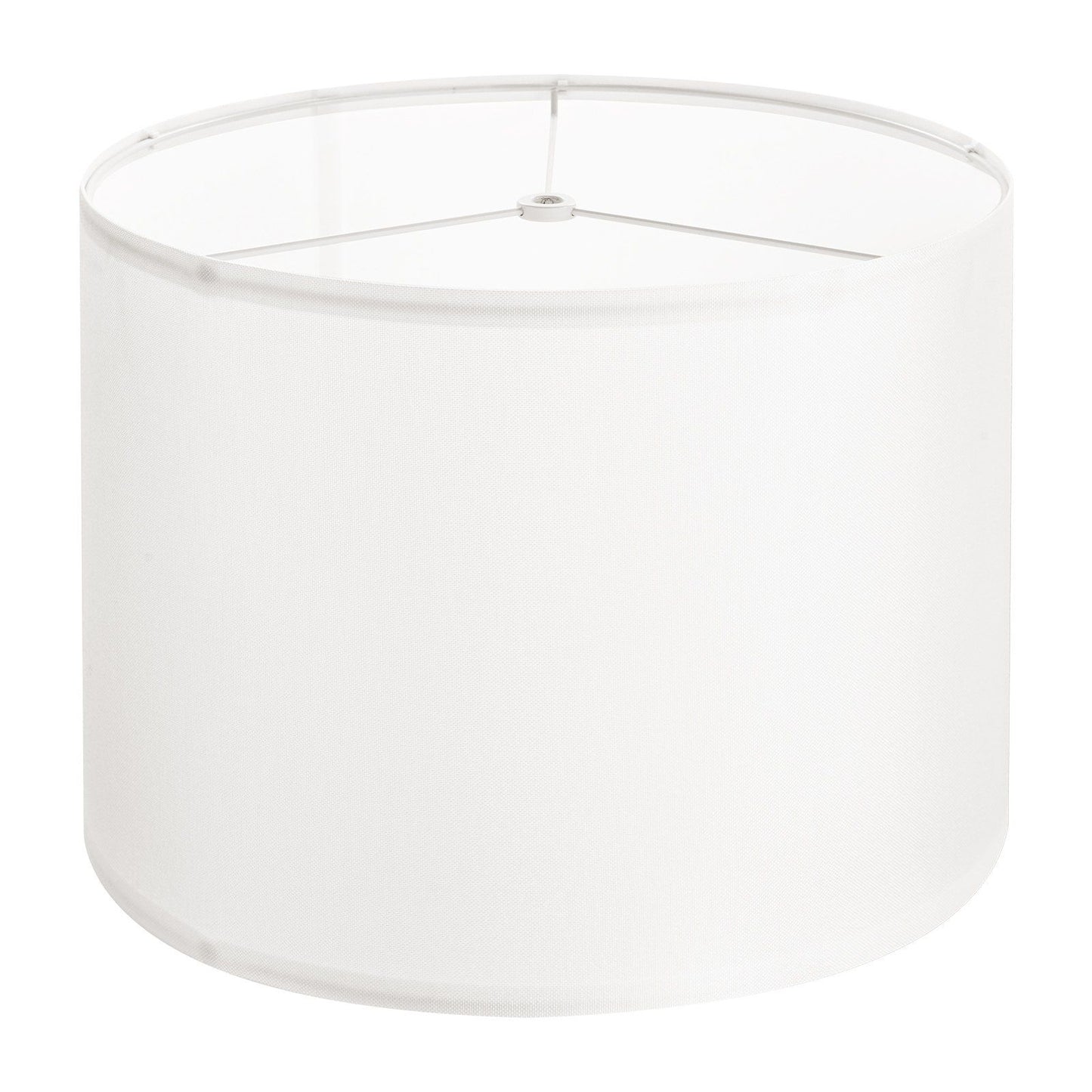Drum Lamp Shade, 33 cm Top x 33 cm Bottom x 25 cm High, Medium Drum Linen Lampshade, Replacement Lamp Shade for Table Lamps Floor Lamps Pendant Lights, Easy Assembly Required (Off-white Linen)