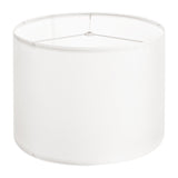 Drum Lamp Shade, 33 cm Top x 33 cm Bottom x 25 cm High, Medium Drum Linen Lampshade, Replacement Lamp Shade for Table Lamps Floor Lamps Pendant Lights, Easy Assembly Required (Off-white Linen)