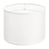 Drum Lamp Shade, 33 cm Top x 33 cm Bottom x 25 cm High, Medium Drum Linen Lampshade, Replacement Lamp Shade for Table Lamps Floor Lamps Pendant Lights, Easy Assembly Required (Off-white Linen)