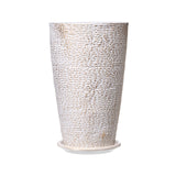 Tall Planter Set of 2 Round Tapered Plant Pots 53 cm for Outdoor Indoor