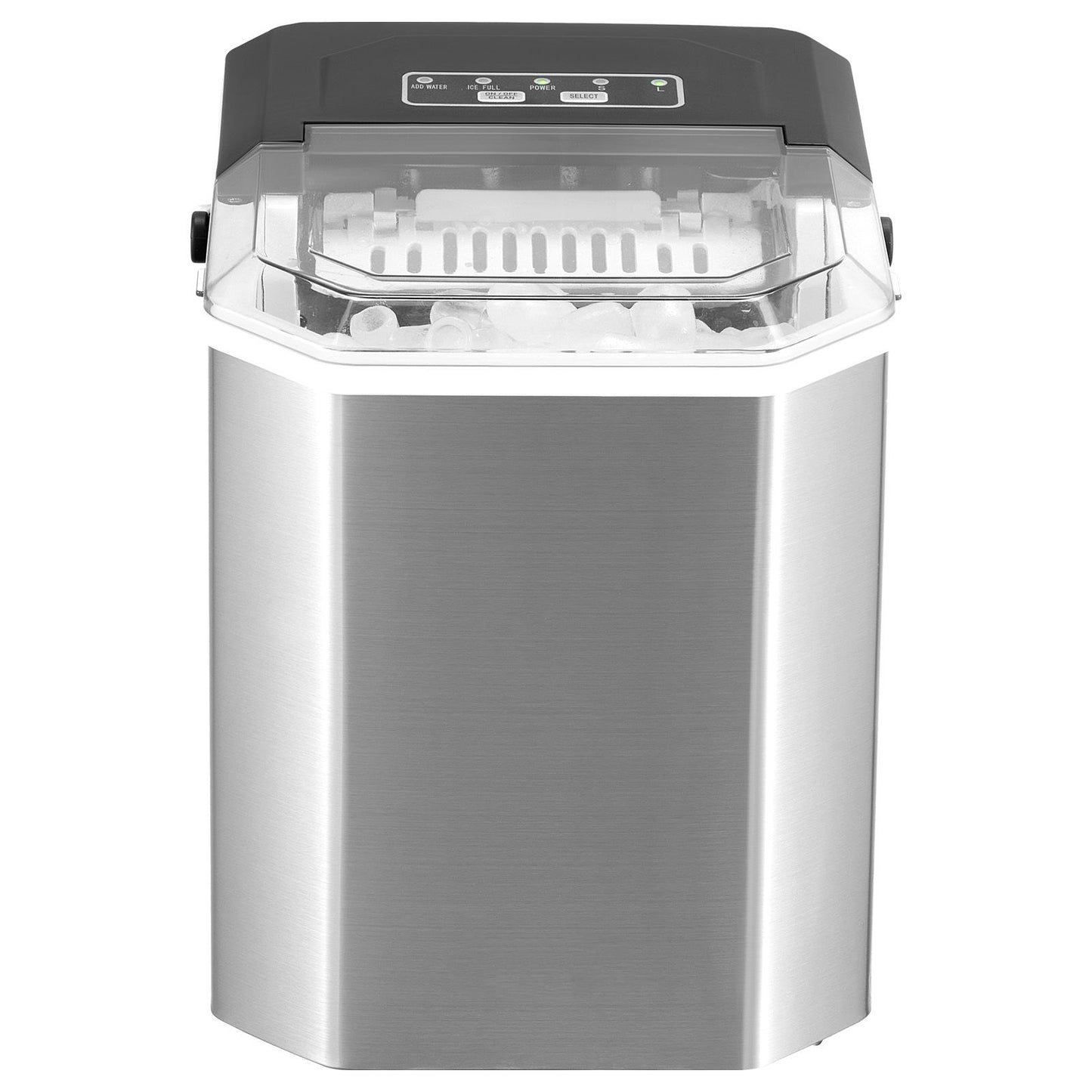 Portable Countertop Ice Maker 26Lbs/24H Self-Cleaning with Scoop Basket