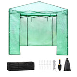12\'x 8\'x 8\' Pop-Up Greenhouse, Set Up in Minutes, Portable Greenhouse with Doors & Windows. High Strength PE Cover & Powder-Coated Steel Construction