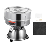 Automatic Electric Vibrating Sieve, Stainless Steel Sifter Shaker Machine with 40+60 Mesh, 45W Automatic Powder Sifter Machine Countertop, Electric Sieve Shaker for Flour Powers, Mungbean, Rice