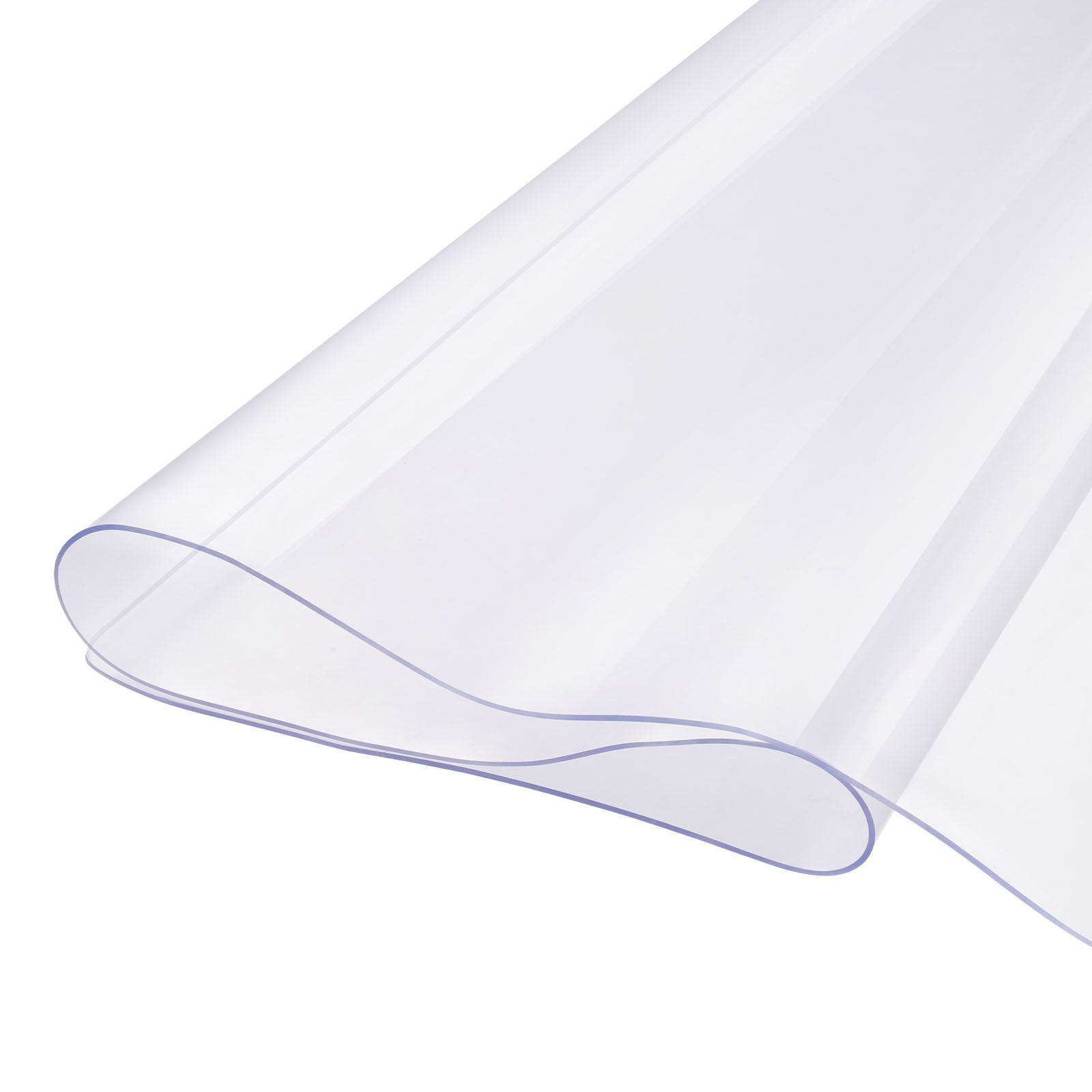 Plastic Table Cover, 42 x 60 Inch 2.0 mm Thick Clear Table Protector, Rectangle PVC Desk Mat, Waterproof & Easy Cleaning Desk Pad Tablecloth, for Office Dresser Dining Room Table Night Stand