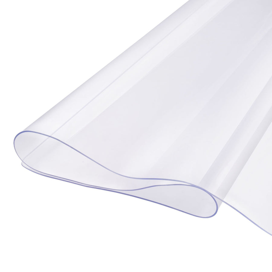 Plastic Table Cover, 42 x 60 Inch 2.0 mm Thick Clear Table Protector, Rectangle PVC Desk Mat, Waterproof & Easy Cleaning Desk Pad Tablecloth, for Office Dresser Dining Room Table Night Stand