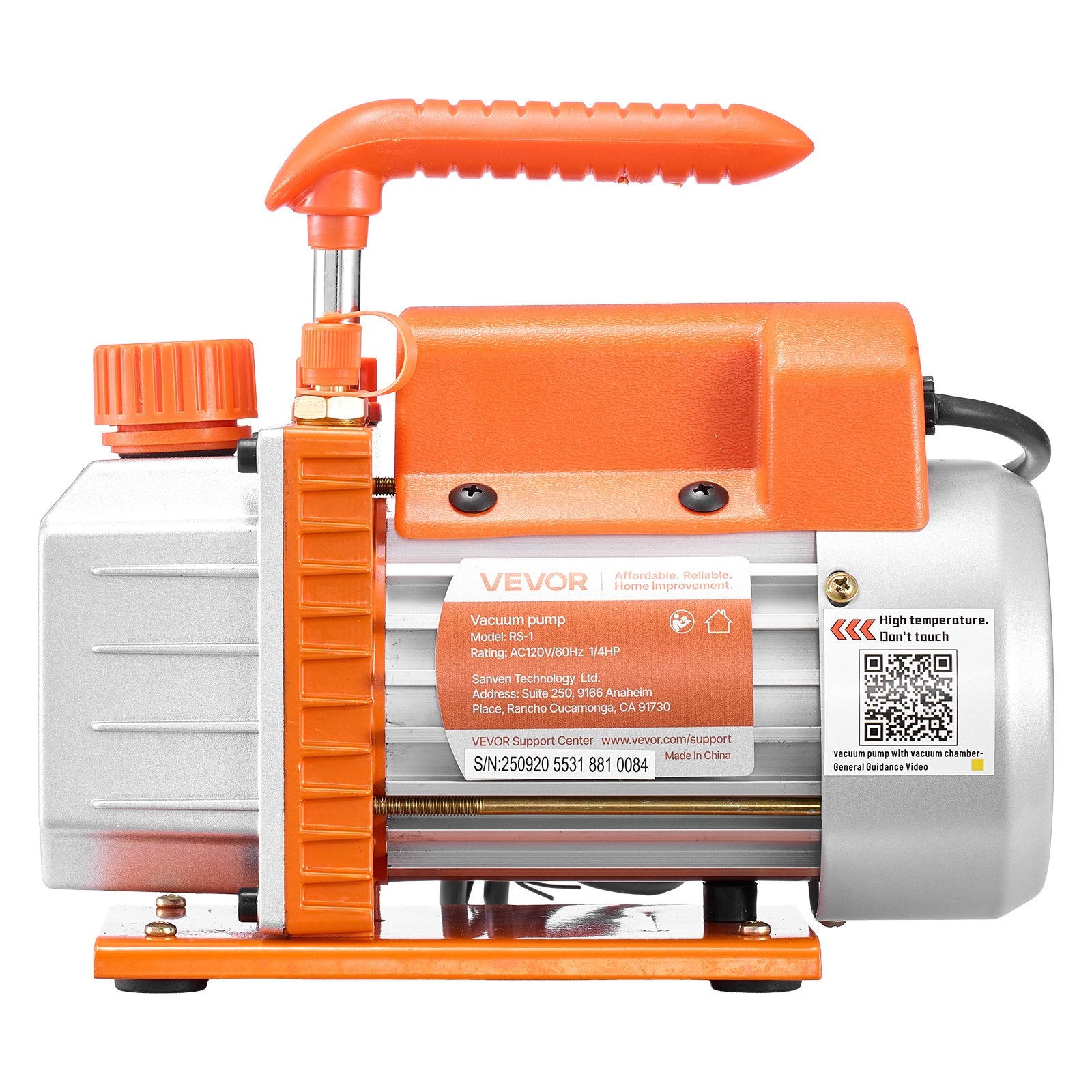 18.93 L Vacuum Chamber with Pump, 3.5 CFM 99 L/min, Single Stage Vacuum Pump, Stainless Steel Degassing Chamber Kit, Tempered Glass Lid, 1.5 m Hose, for Stabilizing Wood Degassing Silicone Resin