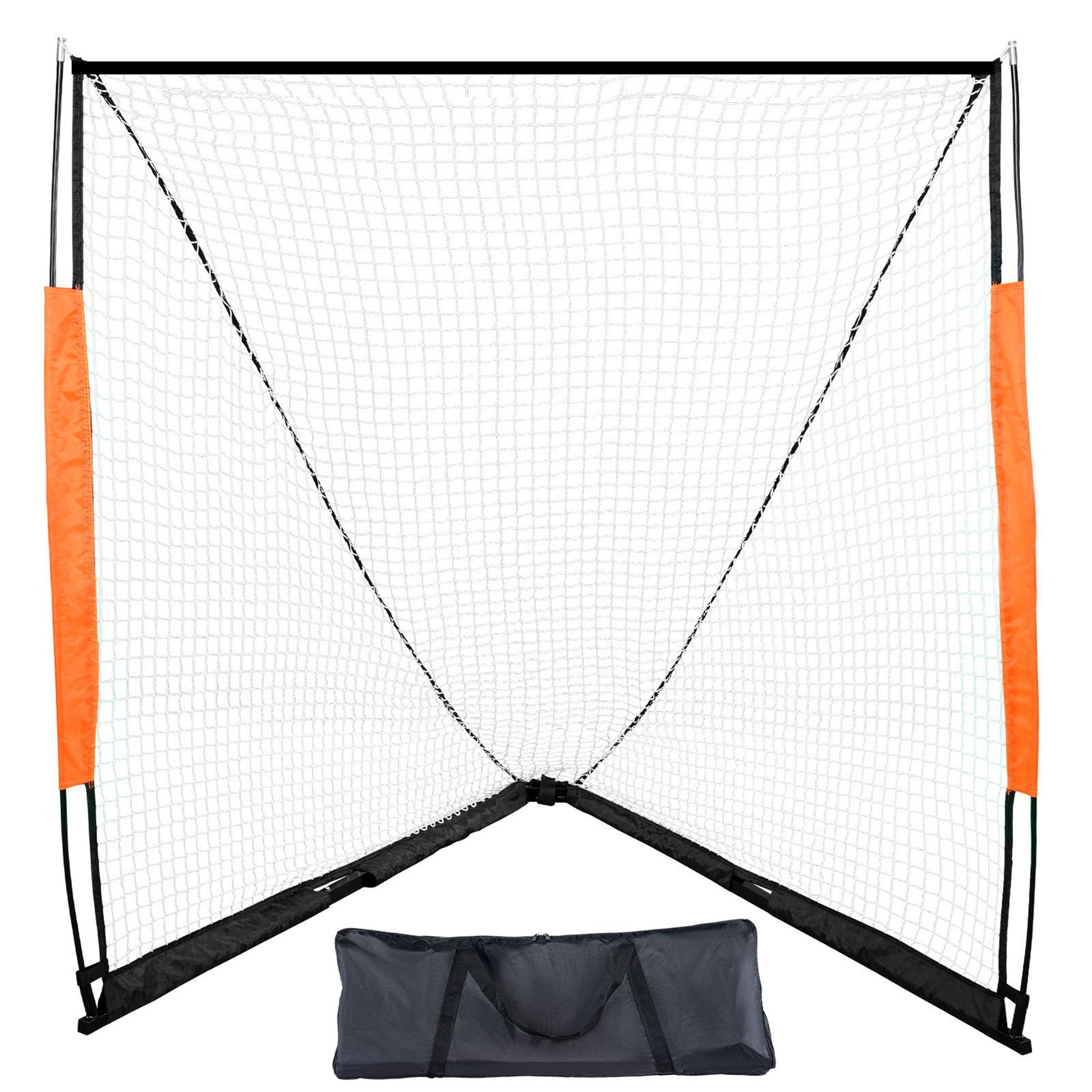 Lacrosse Goal, 1.8mx1.8m Lacrosse Net, Portable Lacrosse Goal with Carry Bag, Fiberglass Rod Backyard Lacrosse Training Equipment, Easy Setup Collegiate Goal, Perfect for Youth Adult Training