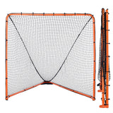 Lacrosse Goal, 1.8mx1.8m Lacrosse Net, Folding Portable Backyard Lacrosse Training Equipment, Steel Frame Training Net, Quick & Easy Setup Lacrosse Goal, Perfect for Youth Adult Training, Orange
