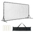 Soccer Rebounder Net, 12x6FT Iron Soccer Training Equipment, Sports Football Training Gift with Portable Bag, Volleyball Rebounder Wall Perfect for Backyard Practicing, Solo Training, Passing
