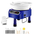 Pottery Wheel, 10 inch Pottery Forming Machine, 350W Electric Wheel for Pottery with Foot Pedal and LCD Touch Screen, Direct Drive Ceramic Wheel with 3 Support Legs for DIY Art Craft, Blue