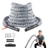 Battle Rope 1.5" 30Ft Gym Workout Strength Training Exercise Fitness Rope
