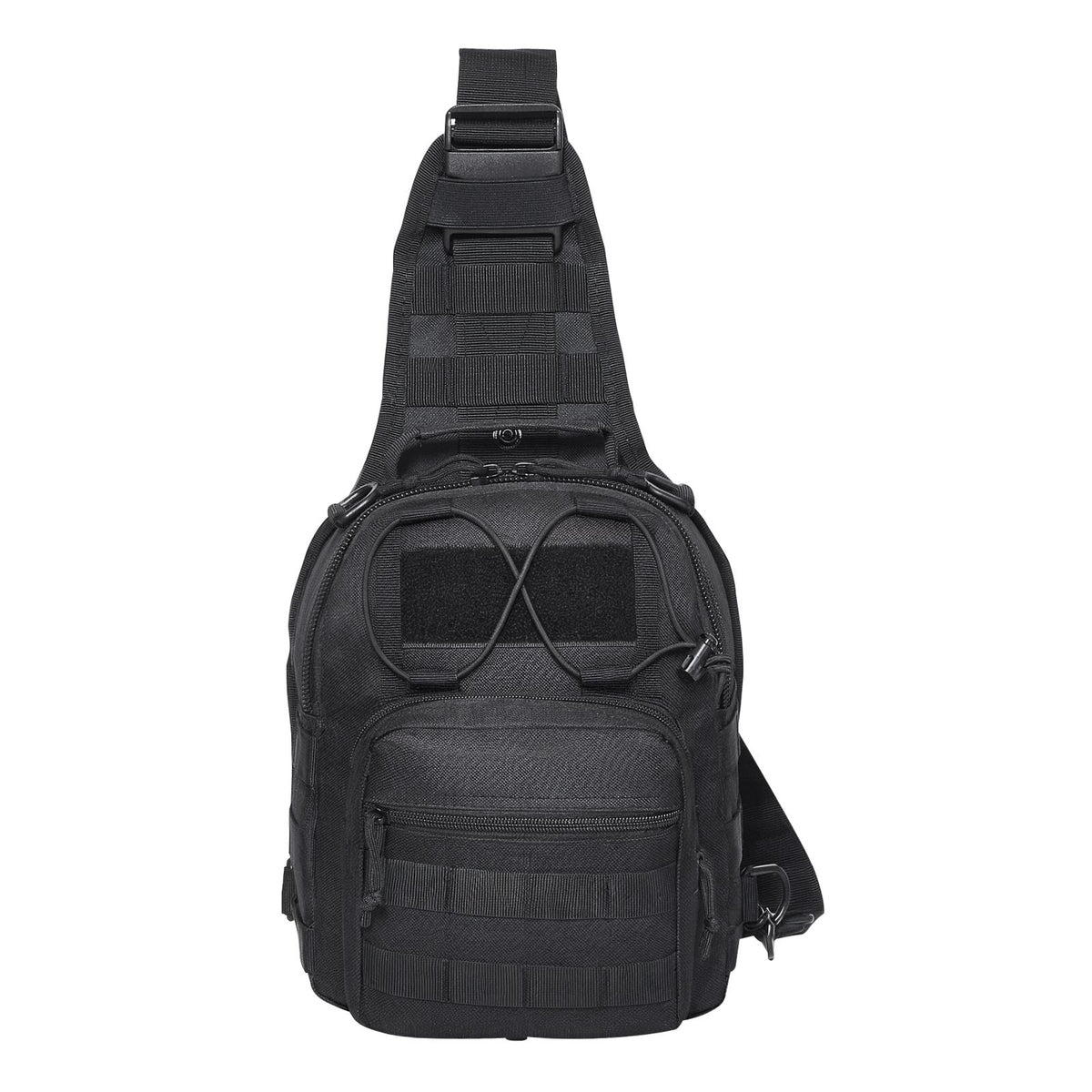 Tactical Sling Bag 10L Military Rover Shoulder Sling Backpack Black