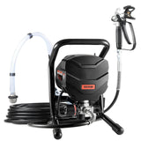 Stand Airless Paint Sprayer, 650W High Efficiency Airless Sprayer, 3000PSI Electric Paint Sprayer Machine Extension Rod and Cleaning Kits for Interior and Exterior Furniture/Fence/Home/House