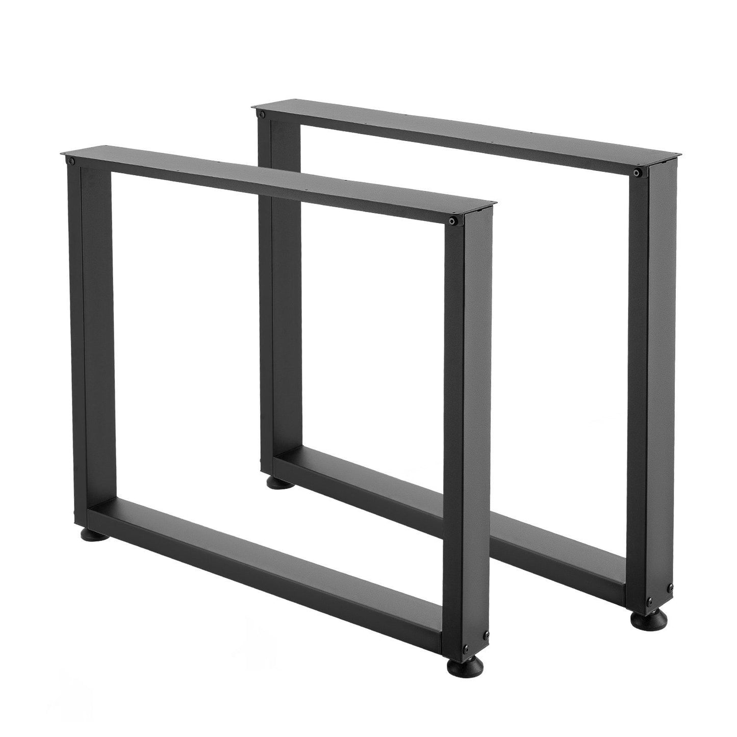 Table Legs, 750 x 900 mm (H x W) Square Steel Furniture Legs, Modular Design, Easy Assembly, 1000 kg Max Load Heavy Duty, for Home Office Desk, Workbenches, Dinner Bar Tables, Set of 2, Black