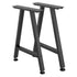 Table Legs, 740 x 550 mm (H x W) Trapezoid Steel Furniture Legs, Modular Design, Easy Assembly, 1000 kg Max Load Heavy Duty, for Home Office Desk, Coffee Dinner Bar Tables,Set of 2, Black