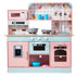 Kitchen Playset Kids Pretend Cooking Play Toy 24 Piece Accessories Pink