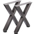 Set of 2 Steel Table Legs, 28&