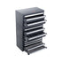 Drill Bit Dispenser Cabinet, 3 Pieces Three-Drawer for 1/16" to 1/2" & Letter Sizes A to Z, Five-Drawer Drill Bit Organizer for Wire Gauge Sizes 