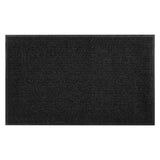Front Door Mat, 2438 x 1219 mm Commercial Floor Mat for Indoor and Outdoor, Stylish Striped Industrial Carpet with PVC Backing, Heavy Duty Washable Entry Rug for Hallway, Balcony, Garage, Grey