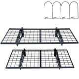 Garage Storage Shelving, 2 Pack, 122 x 61 cm Heavy Duty Garage Shelves Wall Mounted, 502 lbs Load Capacity(Total) Garage Storage Rack Floating Shelves, Suitable for Shop, Shed, Garage Storage